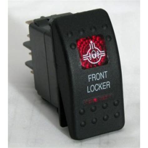 Red Front Diff Lock Switch - 4x4 OFFROAD CLINIC