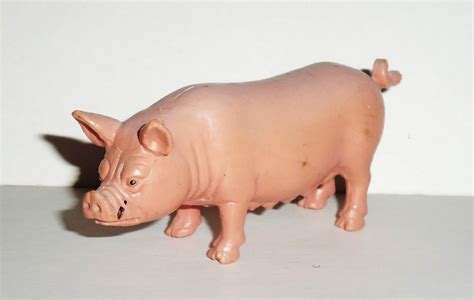 Funrise 1989 PVC Pig Figure Plastic Toy Loose Used