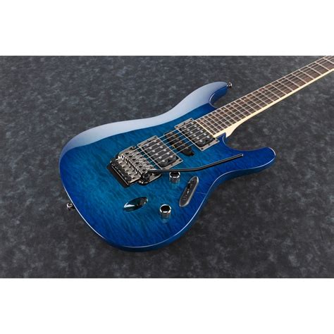 Ibanez S670QM-SPB Electric Guitar - Sapphire Blue | Erie Music