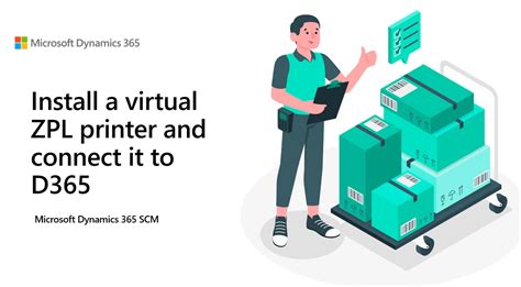Install a virtual zebra printer and connect it to the D365 Document Routing Agent