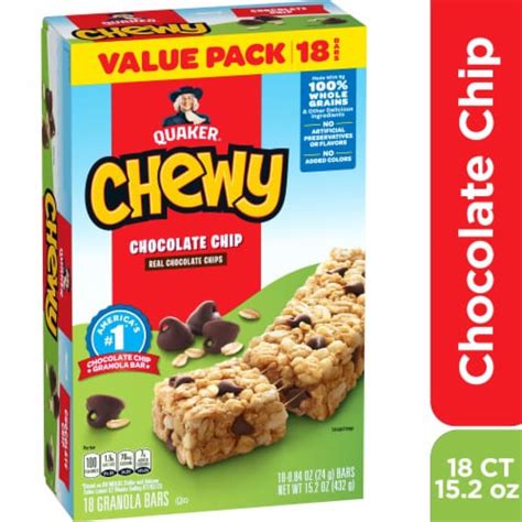 Quaker Chewy® Chocolate Chip Granola Bars, 18 ct - Kroger