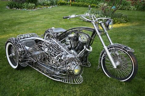 Steampunk Tendencies — steampunktendencies: Motorcycle artist: Ron Finch... | Bicycle sidecar ...