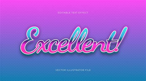 Premium Vector | Modern excellent editable text effect vibrant modern ...