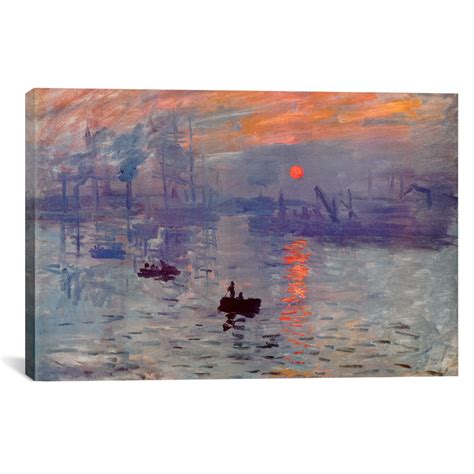 Sunrise Impression // Claude Monet (40"W x 26"H x 1.5"D) - Museum ...