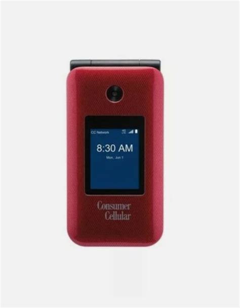 Consumer Cellular Link II Red Flip Phone 8 GB Memory for sale online | eBay