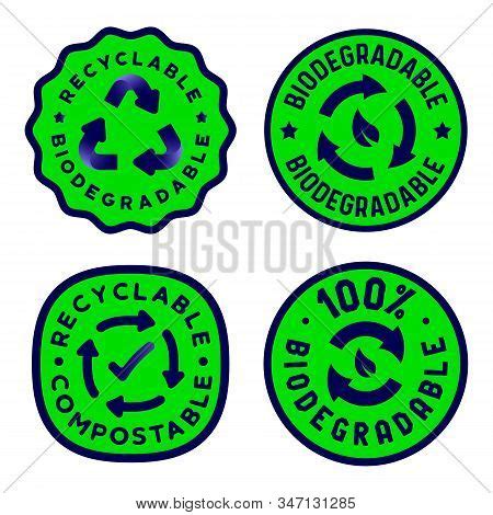 Biodegradable Label Vector & Photo (Free Trial) | Bigstock