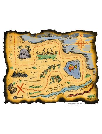 Printable Treasure Map - Tim's Printables