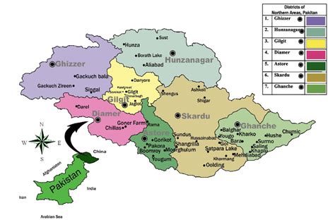 Map -Northern areas of Pakistan showing all the surveyed localities ...