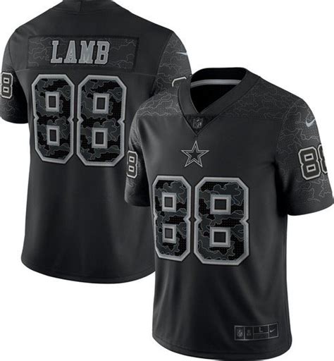 Cowboys CeeDee Lamb Reflective Limited Black Jersey – US Sports Nation