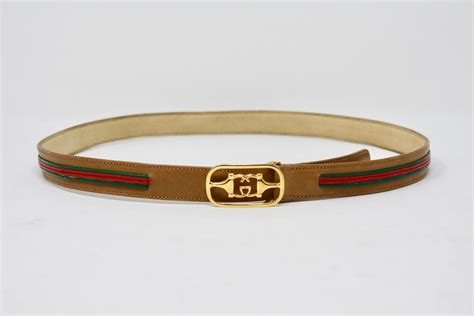 Vintage GUCCI Logo Belt at Rice and Beans Vintage