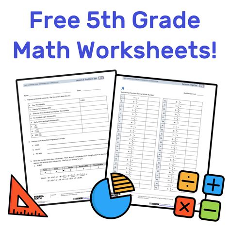 Math Homework Sheets 5th Grade