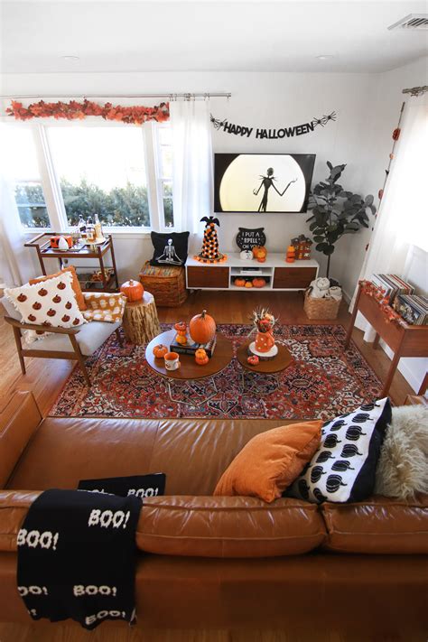 My Halloween Living Room Decor | Halloween living room, Halloween room ...