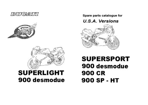 Ducati 900SS 91-98 Parts Catalogue - Toto's Garage 作ってみるガレージライフ