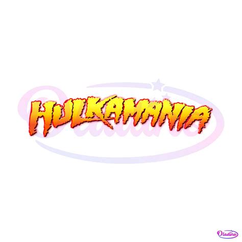 Hulkamania Logo Hulk Hogan Wrestler SVG File For Cricut - Oladino동 호