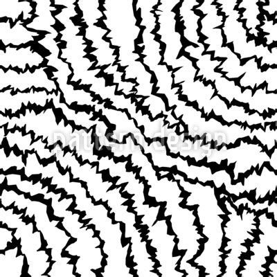 Wavy Jagged Lines Seamless Vector Pattern Design