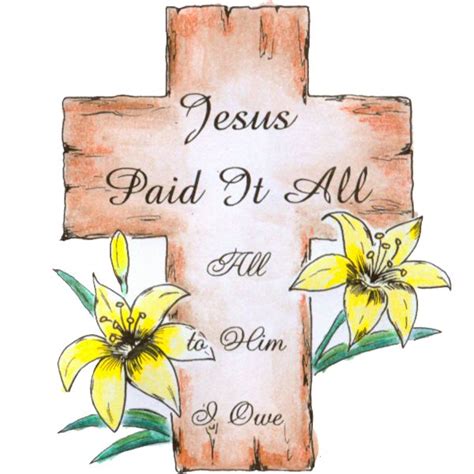 763C Jesus Paid It All | Purple Daisy Design