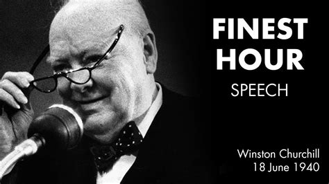 THEIR FINEST HOUR speech by Winston Churchill [BEST SOUND] - YouTube