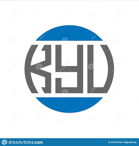KYU Letter Logo Design On White Background. KYU Creative Initials ...