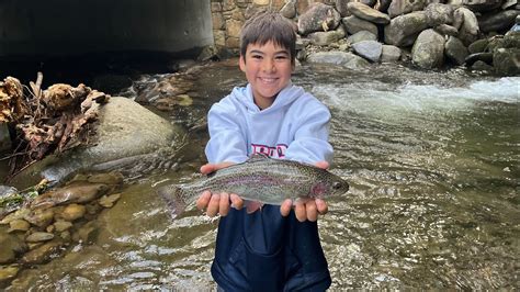 Gatlinburg, TN Rainbow Trout Fishing-Smoky Mountains - YouTube