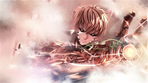 #561519 1920x1080 one punch man anime cyborg genos swordsouls yellow ...