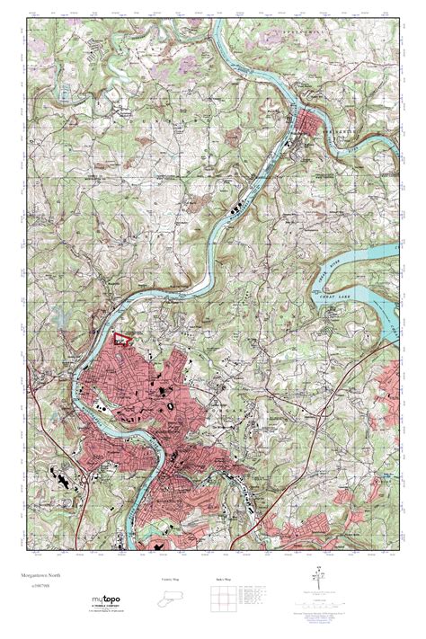 Topographic Map Of West Virginia - Zip Code Map