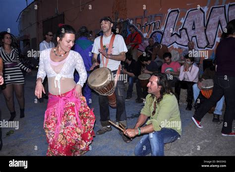 Israel, Tel Aviv drum beach, Beach party Stock Photo - Alamy