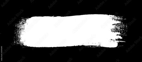 White brush stroke isolated on background. Paint brush stroke vector ...