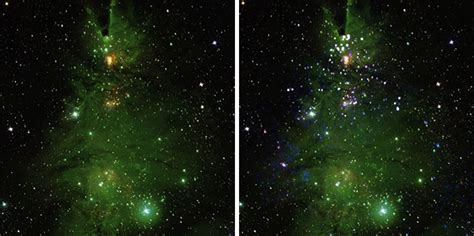 NASA Finds Cluster Of Young Stars That Looks Exactly Like A “Cosmic Christmas Tree” - Success ...