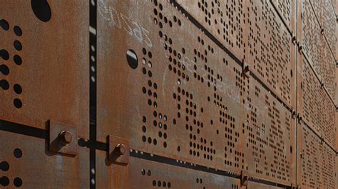 corten facade panels