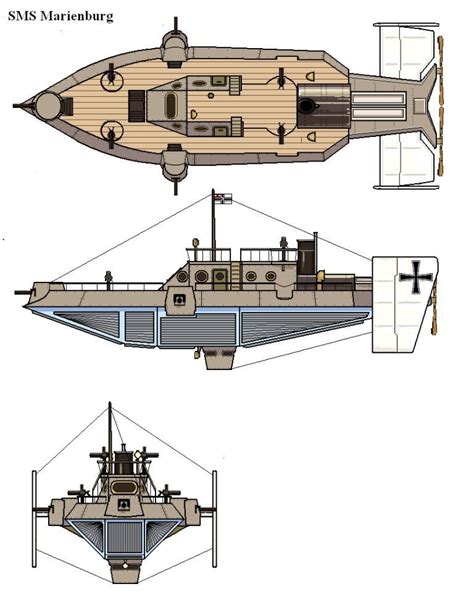 Space 1889 German Steamflyer Steampunk Ship, Steampunk Vehicle ...