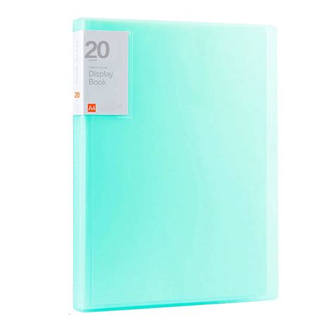 Clearance！Hezzwei Expandable File Clear Book Display Book Presentation With Plastic Sleeves 40 ...