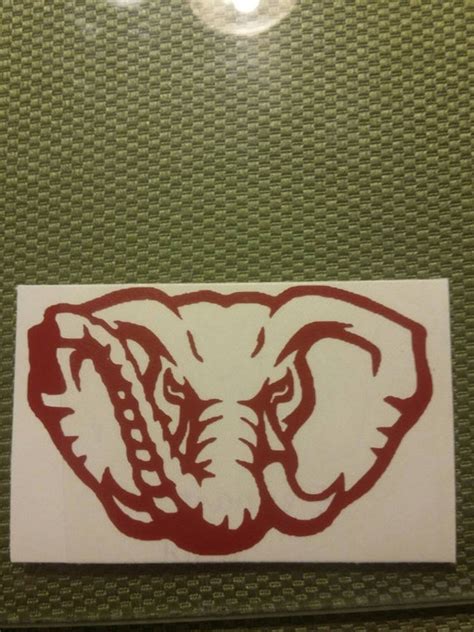 Alabama Elephant Head Decal Perfect For Yeti/Rtic Tumblers and | Etsy