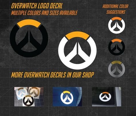 Overwatch Logo Vinyl Decal Overwatch Sticker