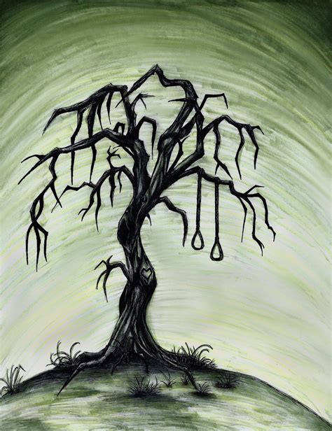 Haunted Tree, Haunted Forest, Spooky Trees, Canvas Art Painting, Tree Painting, Painting ...