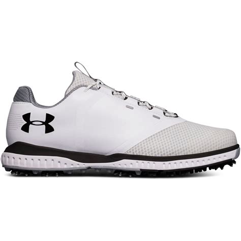 Under Armour Fade RST Men's Golf Shoe - White/Black | PGA TOUR Superstore