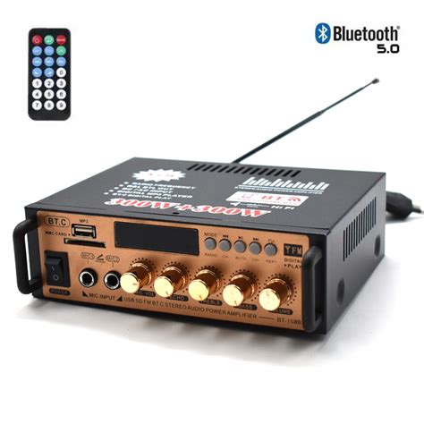 300W*300W Digital Bluetooth Stereo Audio Amplifier FM Radio WITH Remote ...