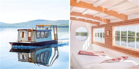 This Floating Tiny Home Airbnb In Maine Takes Glamping To The Next Level (PHOTOS) - Narcity