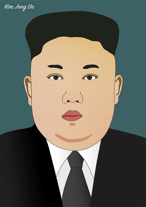 Leader Kim Jong Un Drawing by Alain De Maximy