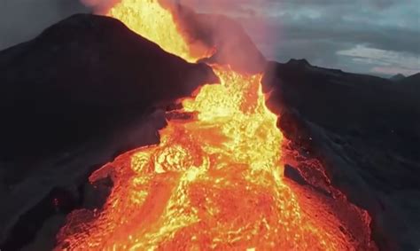 Drone crashes into erupting volcano in Iceland - IHA News