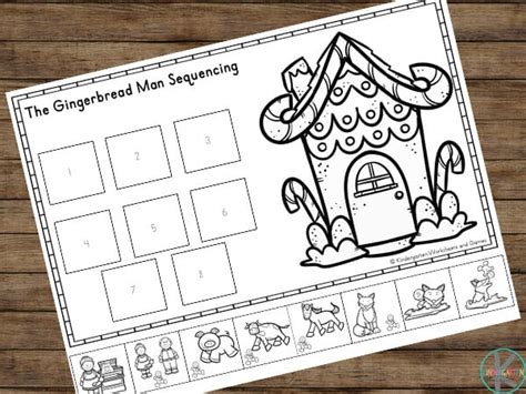 Free Gingerbread Man Sequencing Activity