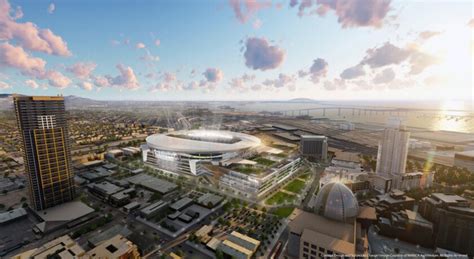 New Chargers stadium design features a retractable roof and a sky ...