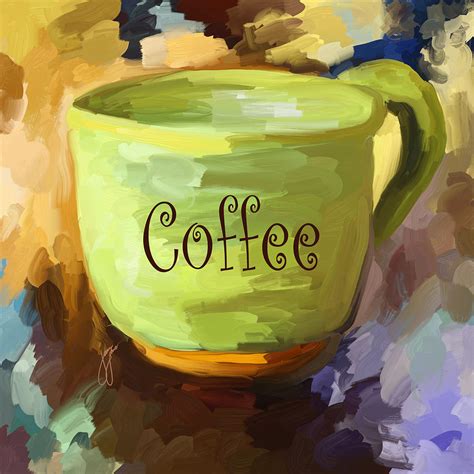 Coffee Cup Painting by Jai Johnson - Fine Art America