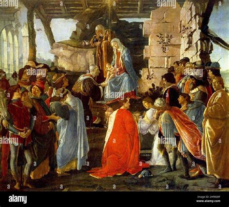 Sandro Botticelli Adoration of the Magi 2 Stock Photo - Alamy