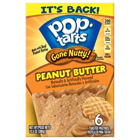 Pop-Tarts Go Nutty! Peanut Butter Toaster Pastries - Shop Toaster ...