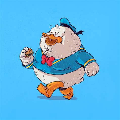 Chunky Donald Duck Fat Character, Character Design, Fat Cartoon ...