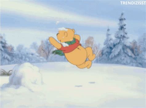 Snow Day Winnie The Pooh GIF - Snow Day Winnie The Pooh Winter ...