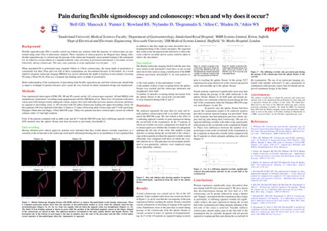 (PDF) Pain during flexible sigmoidoscopy and colonoscopy: When and why ...