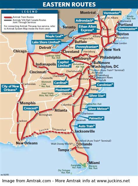 Image result for amtrak east route map | Amtrak travel, Road trip usa ...