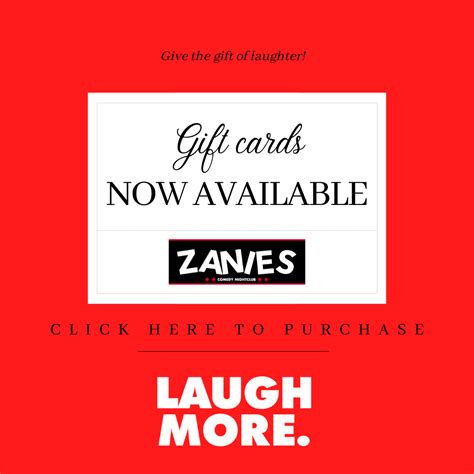 Gift Cards - Zanies Rosemont Comedy Club