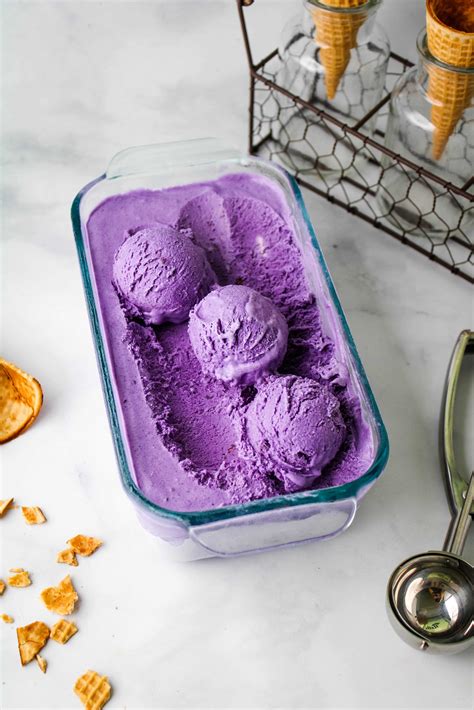 No Churn Ube Ice Cream Recipe - Keeping It Relle